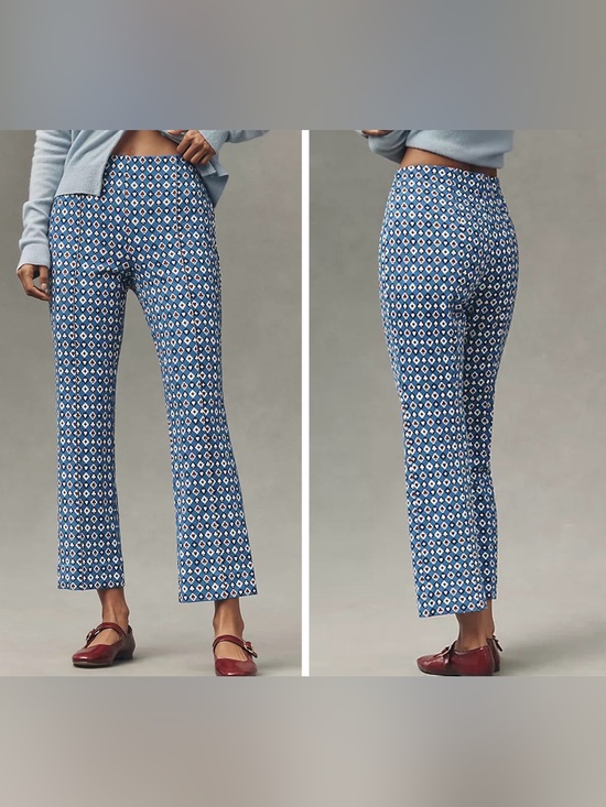 Anthropologie Pants - Anthropologie Maeve The Poppy Kick Flare Pull-On Pants, Size L